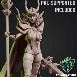 $4.99Drow Sorceress Pose 1 + Pinup Variant