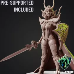 $4.99Drow Sorceress Pose 3 + Pinup Variant