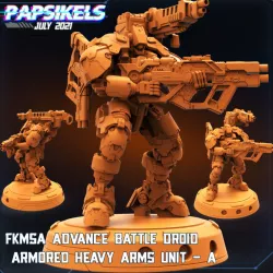 $4.99FKMSA ADVANCE BATTLE DROID ARMORED HEAVY ARMS UNIT - A