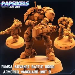 $4.99FKMSA ADVANCE BATTLE DROID ARMORED VANGUARD UNIT - B