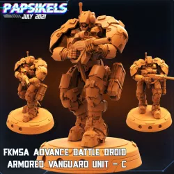 $4.99FKMSA ADVANCE BATTLE DROID ARMORED VANGUARD UNIT - C