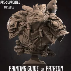 $5.00(Bust) Drayax, the Dragonborn Warlock