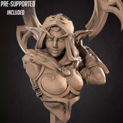 $5.00(Bust) Eve, the Rogue Night Elf (2 Versions)