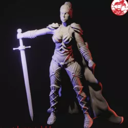$5.00Cinder the Fire Barbarian Genasi Large Half-Giant (2 inch/50 mm base, 3 inch/75 mm height)