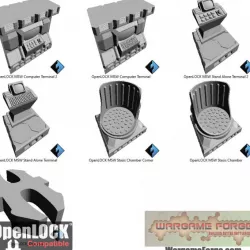 $5.00Computers & More OpenLOCK Modular Sci-Fi Expansion Set, 28mm