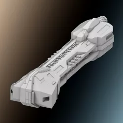$5.00Corvette Spaceship for Miniature Wargaming