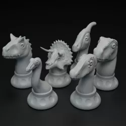 $5.00Cute dinosaur chess pieces set