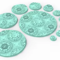 $5.00Dark city - 169 Round & Oval bases for wargame set 2
