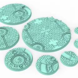 $5.00Dark city - 169 Round & Oval bases for wargame set 4