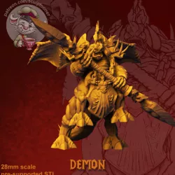 $5.00Demon - 28 mm miniature 3D print model
