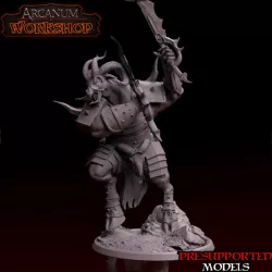 $5.00double bladed warrior beastmen