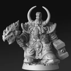 $5.00Dragonthyr - Dwarf King - 32mm - DnD -
