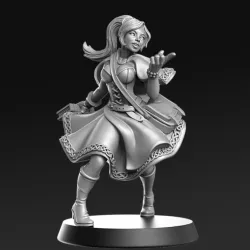 $5.00Elisa - Wizard Apprentice - 32mm - DnD