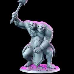 $5.00Ettin - head ogre - 32mm - DnD