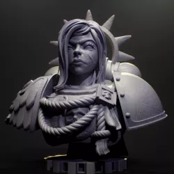 $5.00Female Space Commander Bust