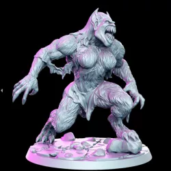 $5.00Female Werebeast - 32mm - DnD