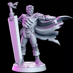 $5.00Garth - Human soldier- 32mm - DnD