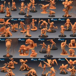 $59.90Cannibal Jungle Set / Aztec Rain Forest Encounter Collection / Pre-Supported