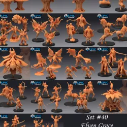 $59.90Elven Grace Set / Elf & Fairy Encounter / Forest Creatures / Pre-Supported