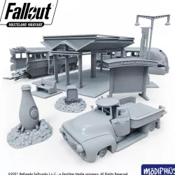 $59.99Fallout: Wasteland Warfare - Print at Home - Nuka World Parking Lot STL
