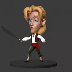 $6.00Chibi Morgan Guybrush Monkey Island