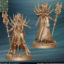 $6.00Dark Elf / Drow Priestess - 32mm scale