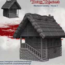 $6.95Dark Realms Medieval Scenery - House 1