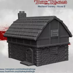 $6.95Dark Realms Medieval Scenery - House 2