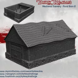 $6.95Dark Realms Medieval Scenery - Rural Barn 2