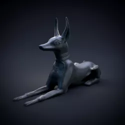 $7.00Egyptian Anubis dog statue
