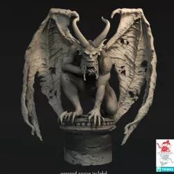 $8.00Demon Prince of Gargoyles (3 inch/75 mm base, 4 inch/100 mm height miniature)