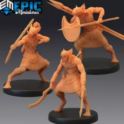 $8.90Catfolk Sphynx Set / Feline Warrior / Desert Fighter