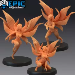 $8.90Dark Fairy Set / Female Nature Spirit / Forest Fey
