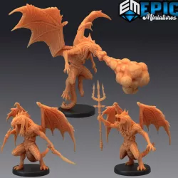 $8.90Draconic Demon Green Set / Demonic Encounter / Winged Devil Dragonborn