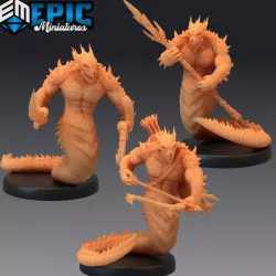 $8.90Fire Salamander Set / Volcano Reptile / Magma Creature / Burning Land