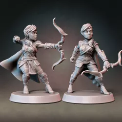 $9.00Elf Ranger Set (Type A&B) with Modular Hands and Weapons (Presupported)