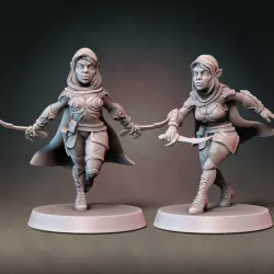 $9.00Elf Rogue Set (Type A&B) with Modular Hands and Weapons (Presupported)