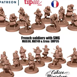 $9.99French soldiers with submachine gun - 28mm