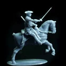 British Dragoon Attacking – Seven Years War – French Indian Wars