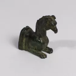 Bronze figure of a griffin