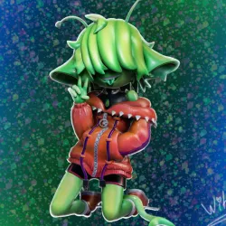 Chibi lizard boy