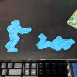 Contra 3D Pixel Art
