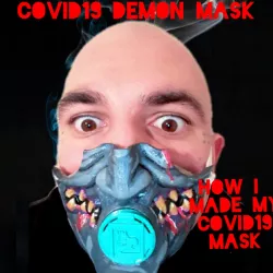 covid demon mask