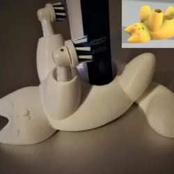 Crazy Cat People Electric Toothbrush Holder