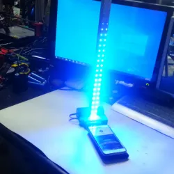 Create a portable LED strip that responds to music