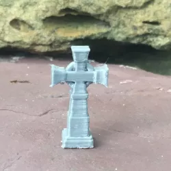 Cross headstone for a graveyard or cemetery
