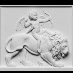 Cupid Riding on a Lion