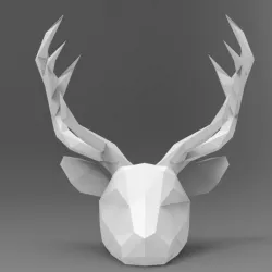 deer poligonal mask