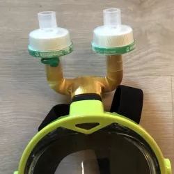 Diving mask adapter for filter