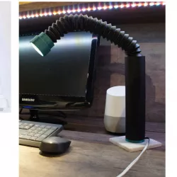 diy desk lamp from leftovers